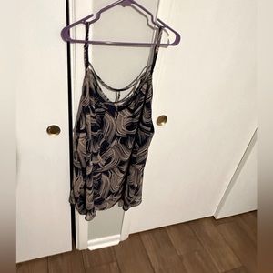 New with tags navy and cream/blush flowy shirt